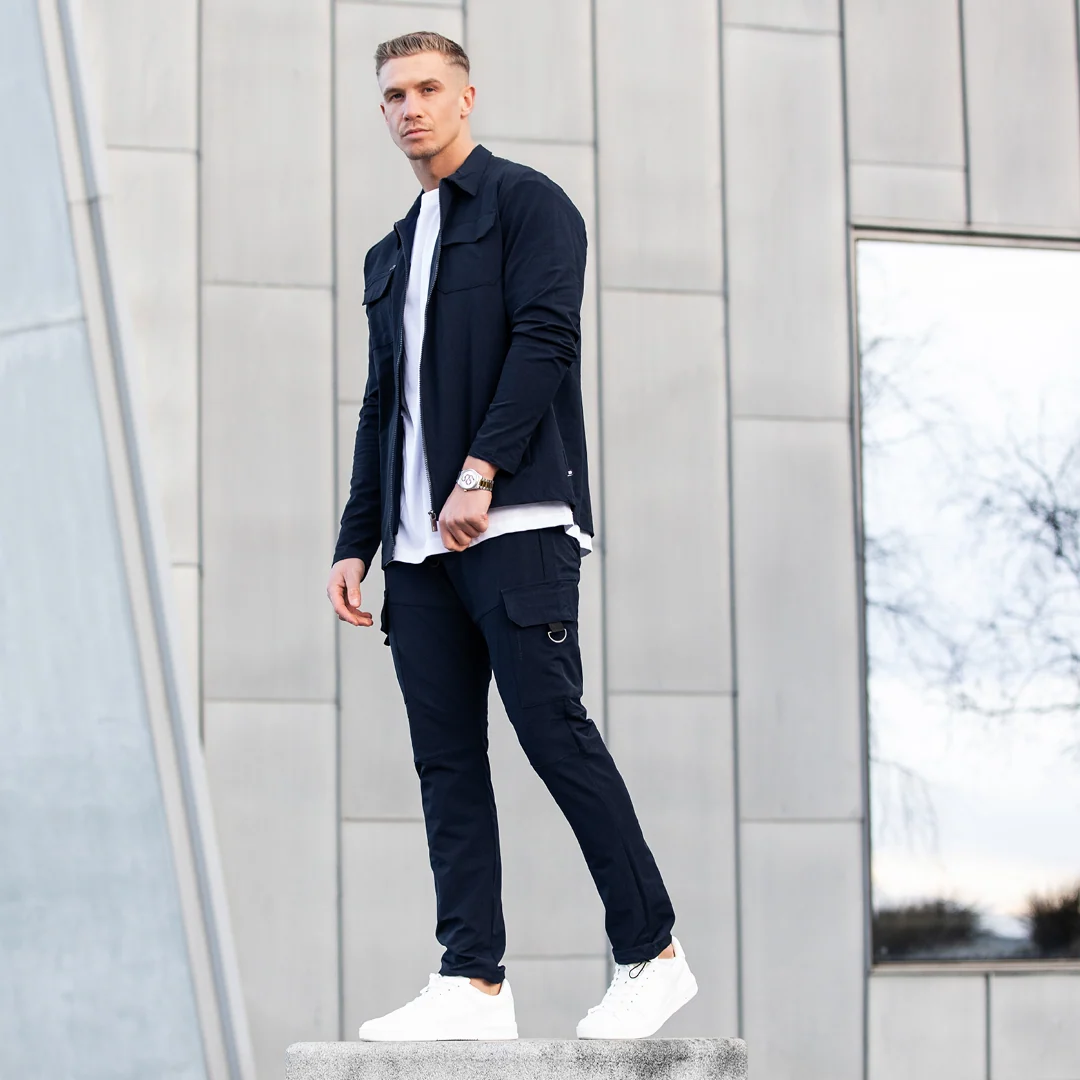 Guardiola Cargo Pants - Dark Navy - Image 6