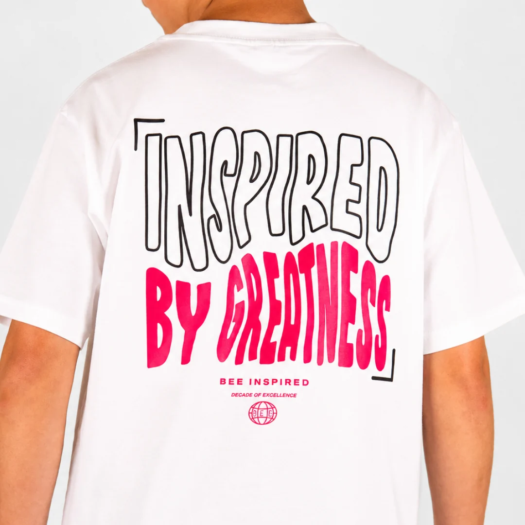 Junior Aguirre T-Shirt - White/Pink - Image 4