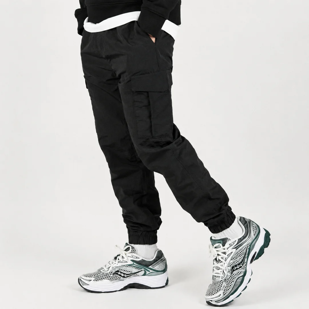 Junior Madueke Cargo Pants  - Black - Image 6