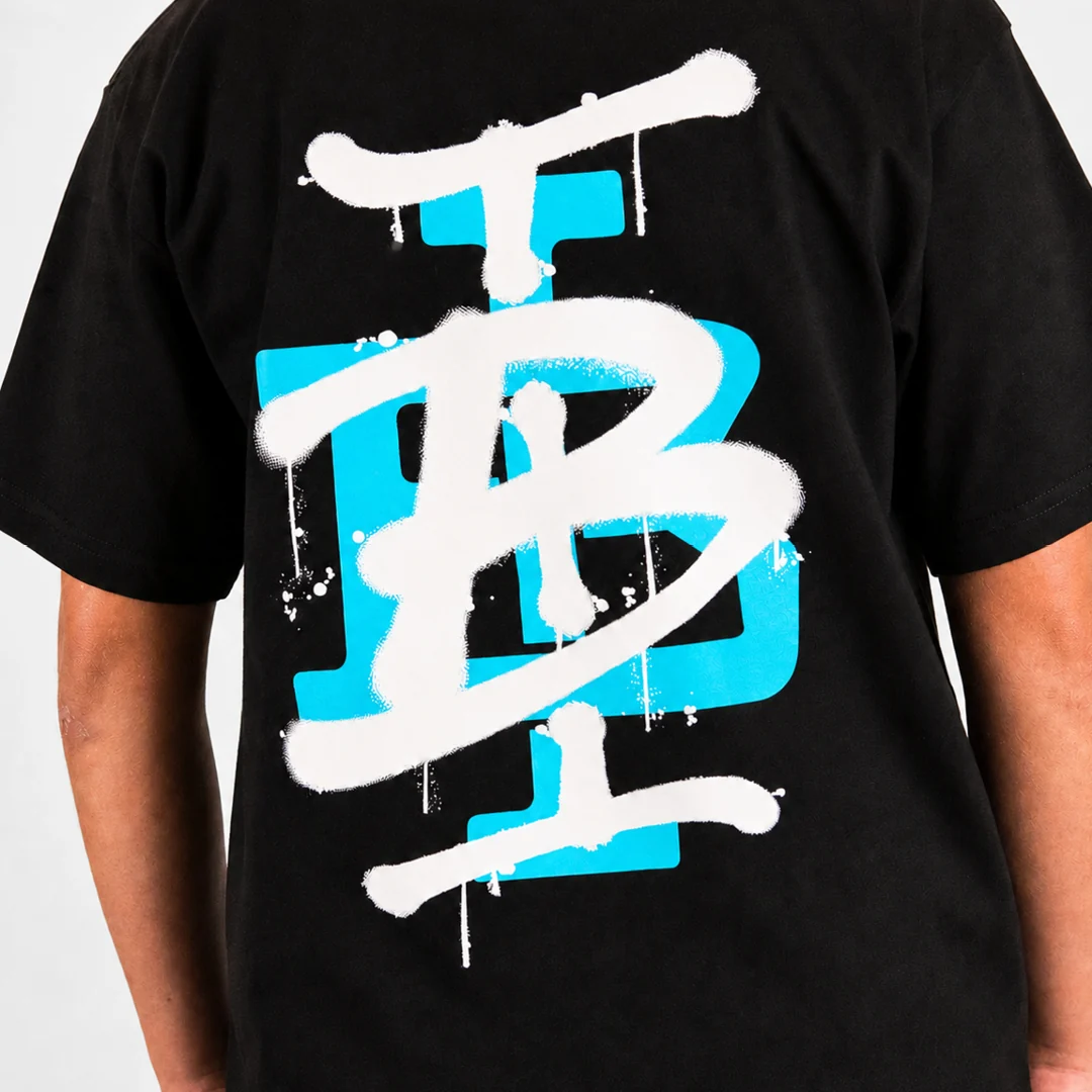 Junior Tonali T-Shirt  - Black/Aqua - Image 4