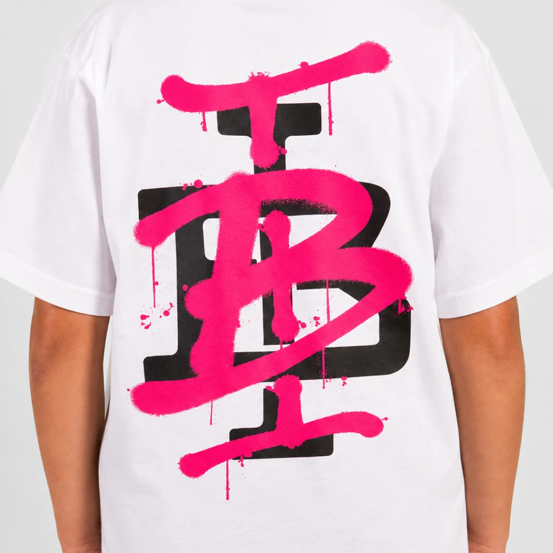 Junior Tonali T-Shirt  - White/Pink - Image 3